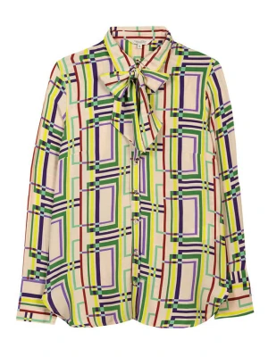 Herrlicher Bluzka w kolorze jasnoróżowym ze wzorem rozmiar: XS