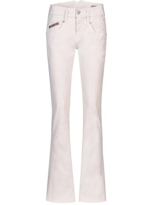 Herrlicher Dżinsy "Pearl" - Bootcut fit - w kolorze kremowym rozmiar: W29 / L34