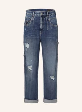 Herrlicher Jeansy Bojówki Prime Straight Fit blau