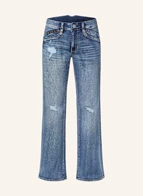 Herrlicher Jeansy Bojówki Prime Straight Fit blau