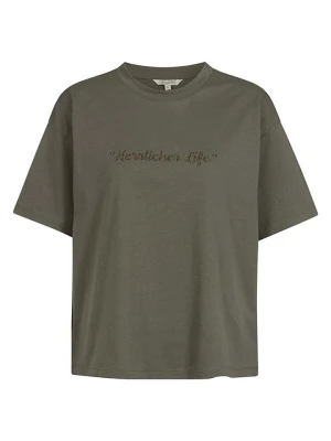 Herrlicher Koszulka "Stinella" w kolorze khaki rozmiar: XS
