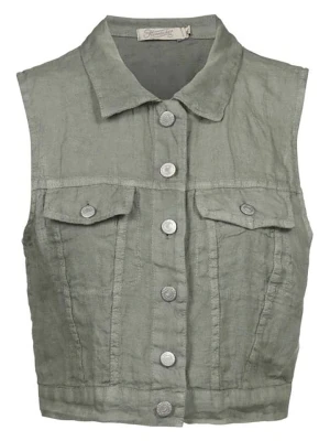 Herrlicher Lniana kamizelka w kolorze zielonym rozmiar: S