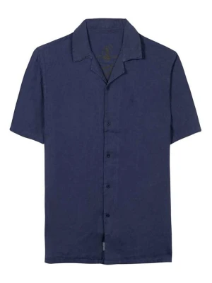 Herrlicher Lniana koszula w kolorze granatowym rozmiar: S