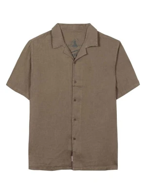 Herrlicher Lniana koszula w kolorze oliwkowym rozmiar: M