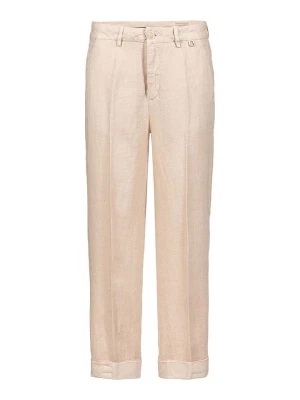 Herrlicher Lniane spodnie w kolorze beżowym rozmiar: W29