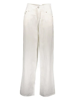 Herrlicher Lniane spodnie w kolorze białym rozmiar: W25