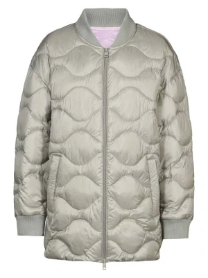 Herrlicher Płaszcz pikowany w kolorze jasnoszarym rozmiar: XS