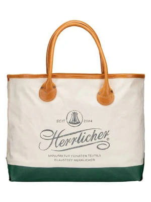 Herrlicher Shopper bag w kolorze kremowym - 63 x 40 x 20 cm rozmiar: onesize