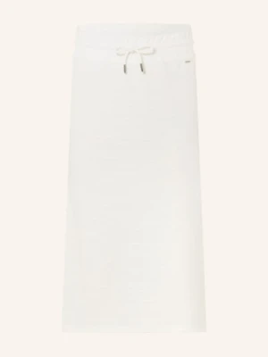 Herrlicher Spódnica Bouclé Stoli weiss