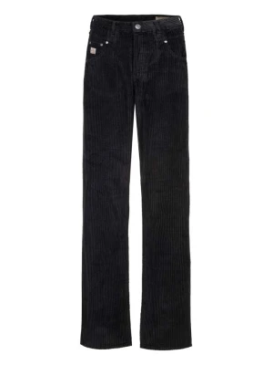 Herrlicher Spodnie sztruksowe "Brooke" w kolorze czarnym rozmiar: W25/L32