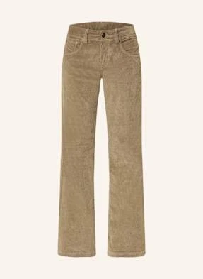 Herrlicher Spodnie Sztruksowe Edna beige