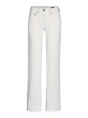 Herrlicher Spodnie sztruksowe w kolorze białym rozmiar: W26/L34