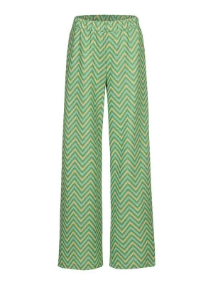 Herrlicher Spodnie w kolorze zielono-żółtym rozmiar: M