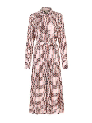 Herrlicher Sukienka w kolorze biało-czerwono-antracytowym rozmiar: S