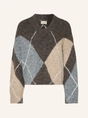 Herrlicher Sweter Floralin braun brązowy