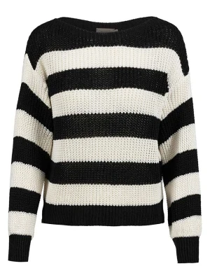 Herrlicher Sweter "Louise" w kolorze kremowo-czarnym rozmiar: S