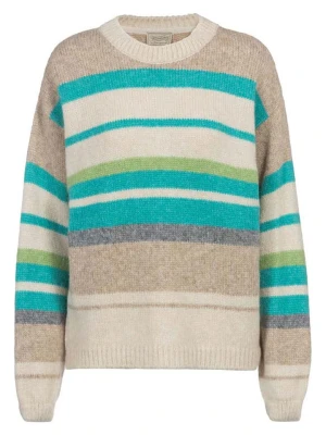 Herrlicher Sweter w kolorze turkusowo-beżowym rozmiar: M