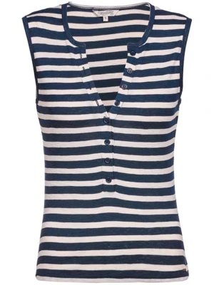 Herrlicher Top "Cecilia" w kolorze granatowo-białym rozmiar: XS