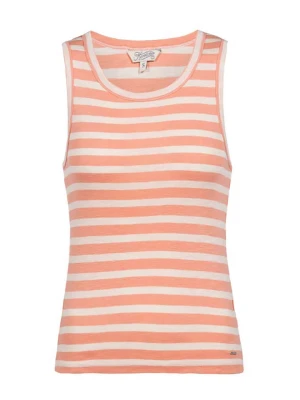 Herrlicher Top w kolorze brzoskwiniowo-białym rozmiar: M