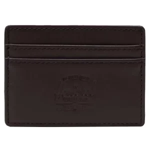 Herschel Charlie Leather RFID Wallet 11146-04123, Unisex, Brązowe, portfele, skóra licowa, rozmiar: One size