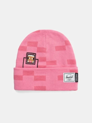 Herschel czapka beanie Minecraft Elmer różowy