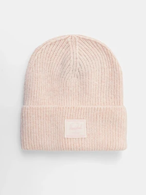 Herschel czapka z domieszką wełny Super Soft kolor różowy 50481-05914-OS