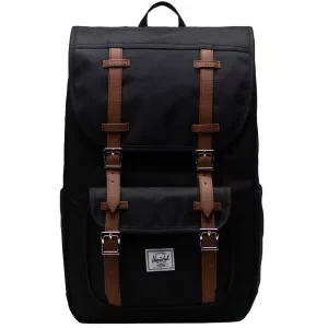 Herschel Little America Mid Backpack 11391-00001, Unisex, Czarne, plecaki, poliester, rozmiar: One size