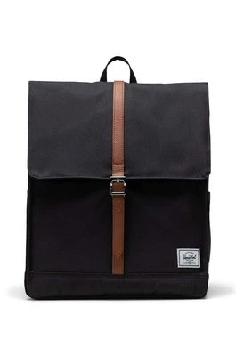 Herschel plecak 11376-00001-OS City Backpack kolor czarny duży gładki