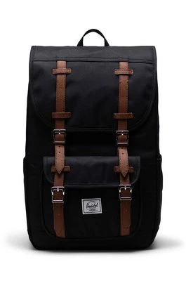 Herschel plecak 11391-00001-OS Little America Mid Backpack kolor czarny duży wzorzysty