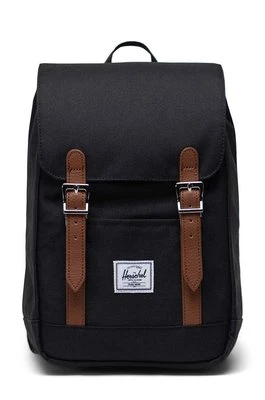 Herschel Plecak 11398-00001-OS Retreat Mini Backpack kolor czarny mały gładki