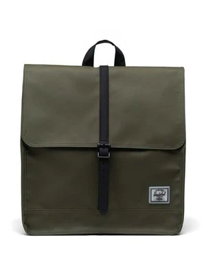 Herschel plecak City Backpack kolor zielony duży gładki