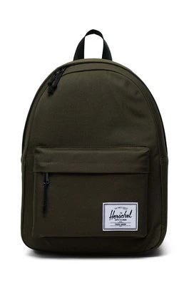 Herschel plecak Classic Backpack kolor zielony duży gładki
