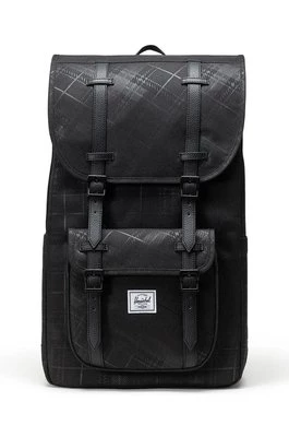 Herschel plecak Little America kolor czarny duży gładki 11390-06495-OS