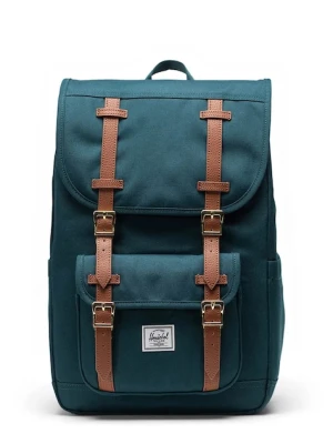 Herschel plecak Little America™ Mid 21 L kolor zielony duży gładki 11391-06551-OS