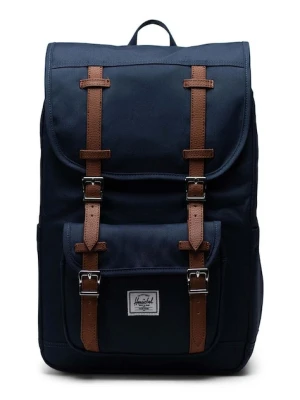 Herschel plecak Little America™ Mid kolor granatowy duży gładki