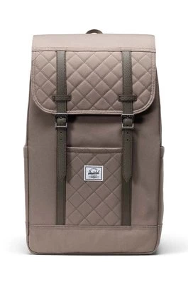 Herschel plecak Retreat Backpack kolor beżowy duży gładki 11397-06500-OS