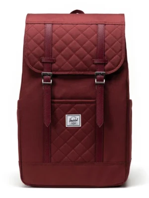 Herschel plecak Retreat Backpack kolor bordowy duży gładki 11397-06501-OS