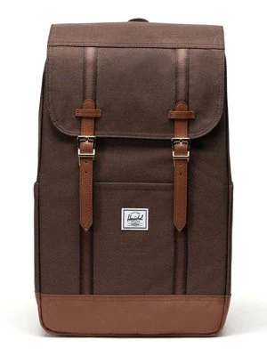 Herschel plecak Retreat Backpack kolor brązowy duży gładki 11397-06508-OS