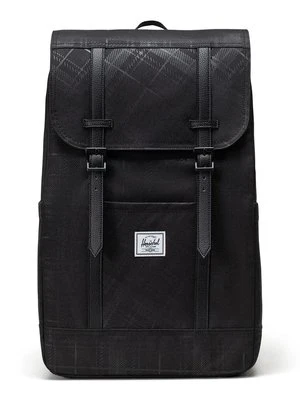 Herschel plecak Retreat Backpack kolor czarny duży gładki 11397-06495-OS