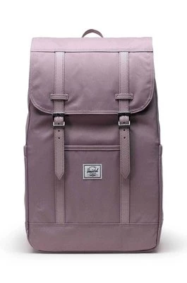 Herschel plecak Retreat Backpack kolor fioletowy duży gładki