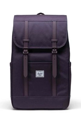 Herschel plecak Retreat Backpack kolor fioletowy duży gładki