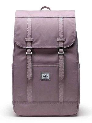 Herschel plecak Retreat Backpack kolor fioletowy duży gładki