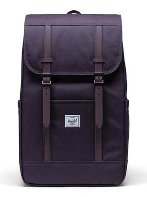 Herschel plecak Retreat Backpack kolor fioletowy duży gładki