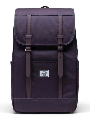 Herschel plecak Retreat Backpack kolor fioletowy duży gładki