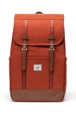 Herschel plecak Retreat Backpack kolor pomarańczowy duży gładki 11397-06507-OS