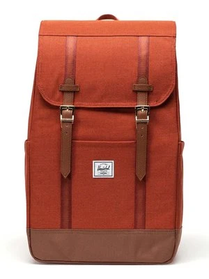 Herschel plecak Retreat Backpack kolor pomarańczowy duży gładki 11397-06507-OS