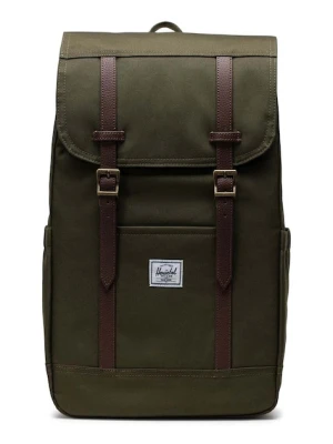 Herschel plecak Retreat Backpack kolor zielony duży gładki