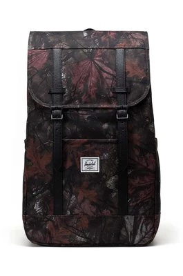 Herschel plecak Retreat Backpack kolor zielony duży wzorzysty