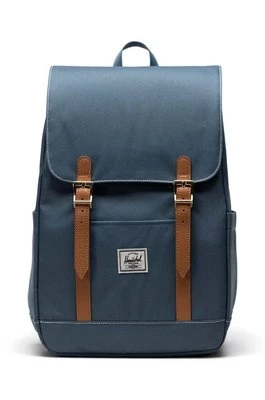 Herschel plecak Retreat Small Backpack kolor niebieski duży gładki