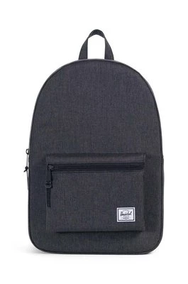 Herschel plecak Settlement Black Crosshat kolor czarny duży gładki 10005-02093-OS